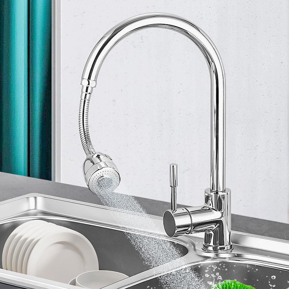 12/15cm Kitchen Tap Extension Hose Faucet Adapter Stainless Steel Adjustment Hose Faucet Water Pipe Connection Accessories