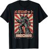 Japanese Mecha Anime Robot Retro Sunset T-Shirt