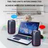 Altoparlante Bluetooth Wireless S32 Portatile da Esterno con Subwoofer, Impermeabile IPX 6, Accoppiamento Doppio, Batteria da 1800mAh