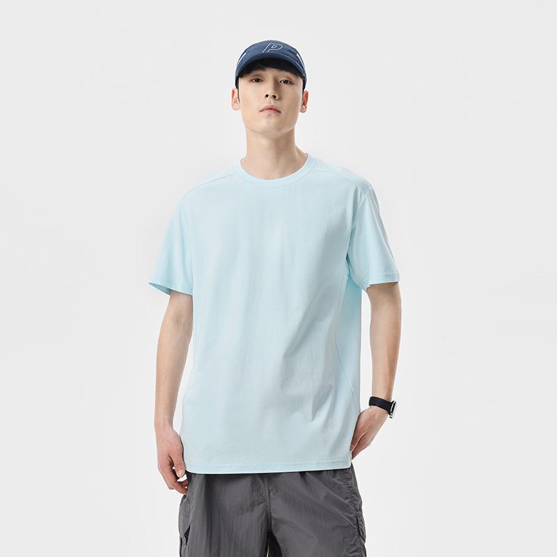 Outdoor Casual Style Round-Neck Short-Sleeve T-Shirt New Summer Arrival Minimalist Solid-Color Fashion Top