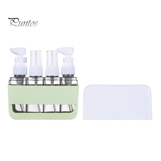 

4 шт./набор 50 мл дорожный многоразовый флакон портативный герметичный многоразовый лосьон шампунь косметический пресс-спрей диспенсер бутылка пустой контейнер для туалетных принадлежностей зелёный