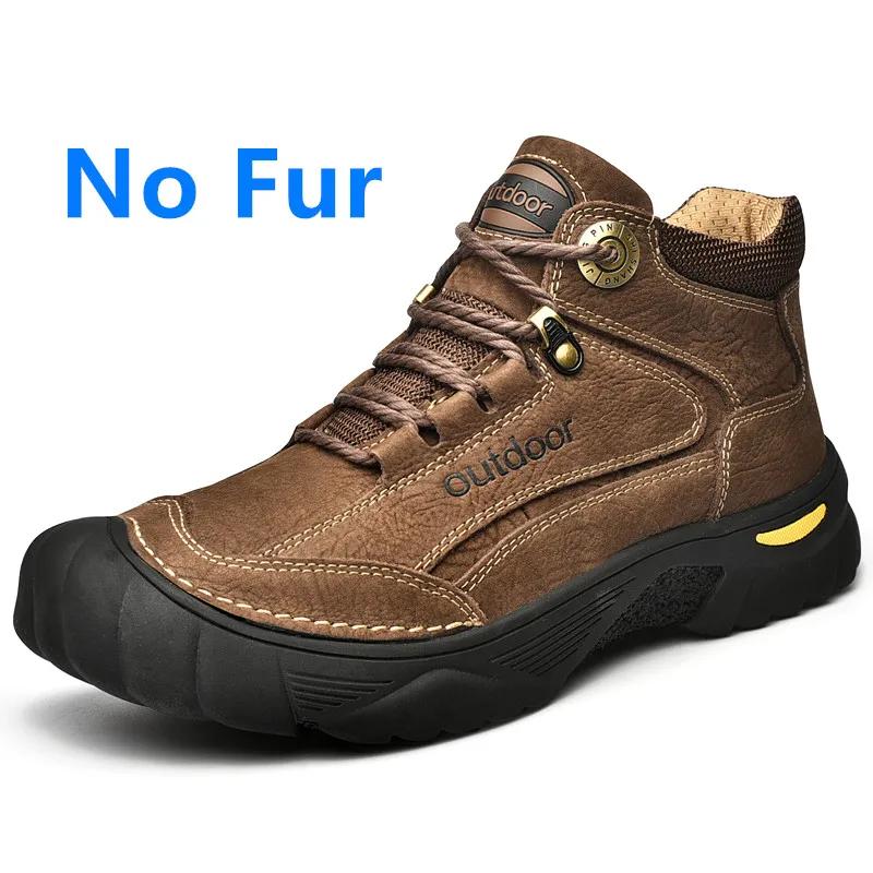 

Модные коричневые зимние ботинки из натуральной кожи, удобные мужские ботинки, модные брендовые мужские ботинки класса люкс, новый дизайн, походные ботинки для мужчин, повседневные ботинки 38