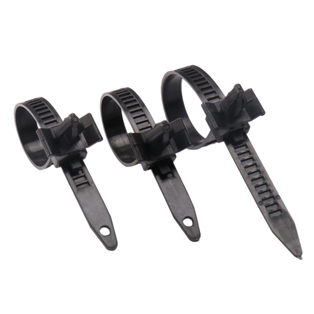 100pcs Push Mount Winged Cable Ties Harness Straps Quick Release Wire Management for Car Body Chassis Bundling Fasteners
