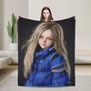 Pragmata Duo- Diana & Hugh Chibi Style Flannel Blanket  Super Warm Bedding Throws for Living Room Novelty Bedspread Sofa Bed