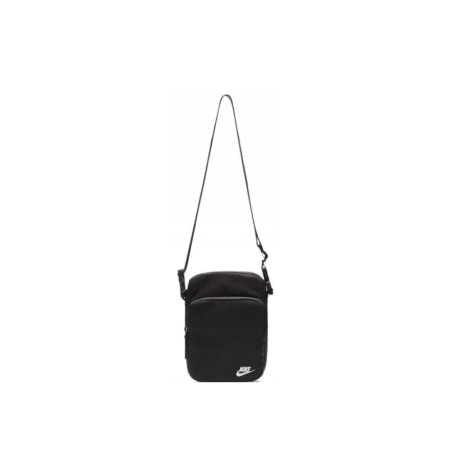 

Nike Heritage 2.0 Small Logo Multi-Compartment Zipper Crossbody Bag Unisex bags Black BA5898-010 Black