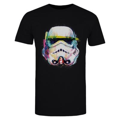 Camiseta de Algodão com Arte de Stormtrooper de Comando para Meninas