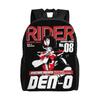 Custom Kamen Riders Backpack Women Men Casual Bookbag for School College Anime Bags