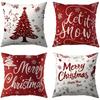 Christmas Pillowcases: Let It Snow, Merry Christmas, and More Festive Designs! Sofa Room Cushion Cover Home Decoration Gift