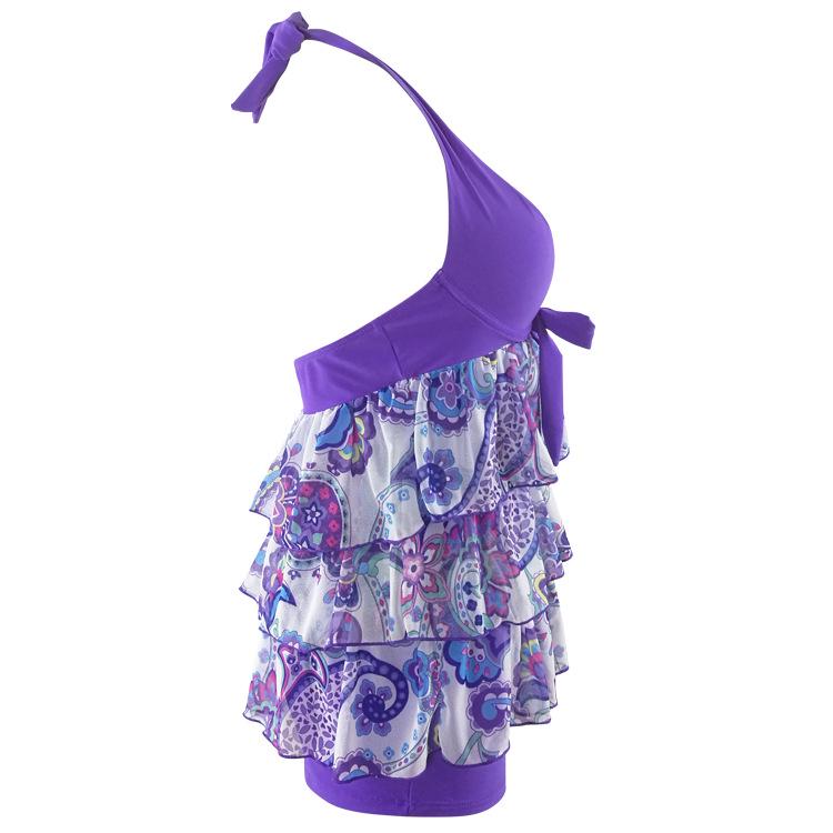 Saylor | Women’s Striped Tankini Set with Swim Shorts