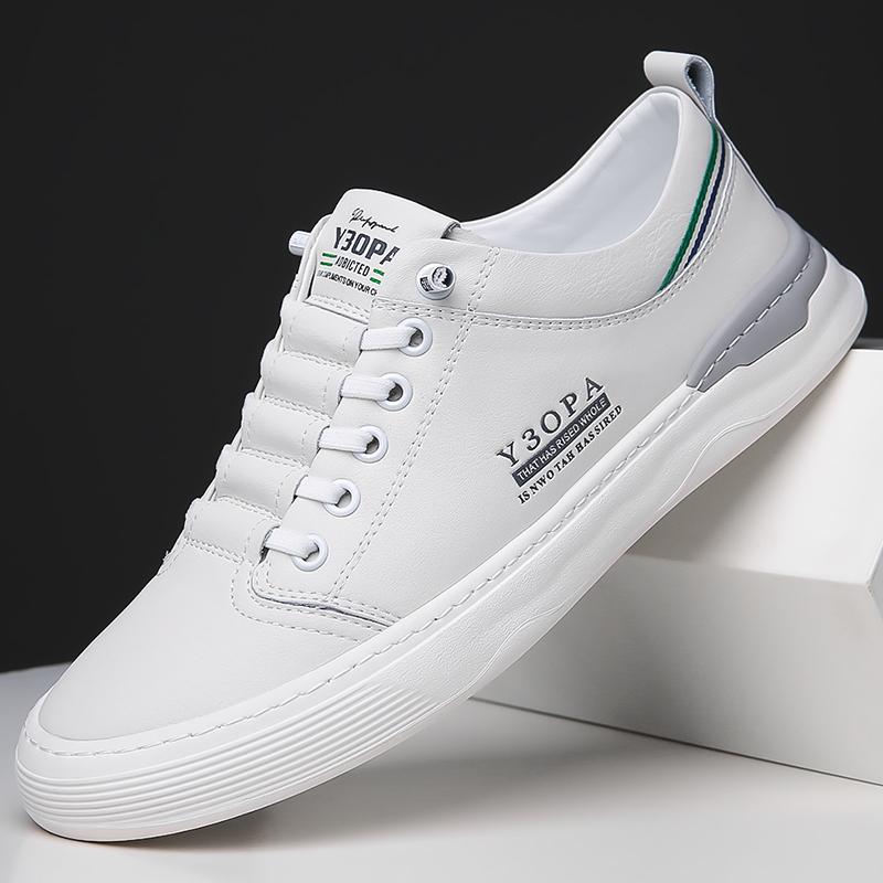 New Fashion Mens Classic Sneakers High Quality Men'S Flats Leather Skate Shoes Men Handmade Men Casual Outdoor Driving Shoes