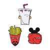 Quirky Bold And Metal Badge Brooch Featuring Eyecatching Cartoon Style Fashion For