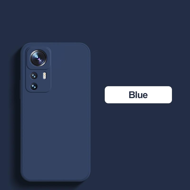

Для Xiaomi 12T Pro Чехол квадратный жидкий силиконовый протектор объектива камеры мягкий чехол для Xiaomi Mi 12T 12 T Pro Mi12t Pro Чехлы для телефонов For Xiaomi 12T Pro синий