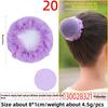 Children's Flower-style Colorful Hair Net Art Examination Dancing Net Bag Children's Hair Bun and Head Flower