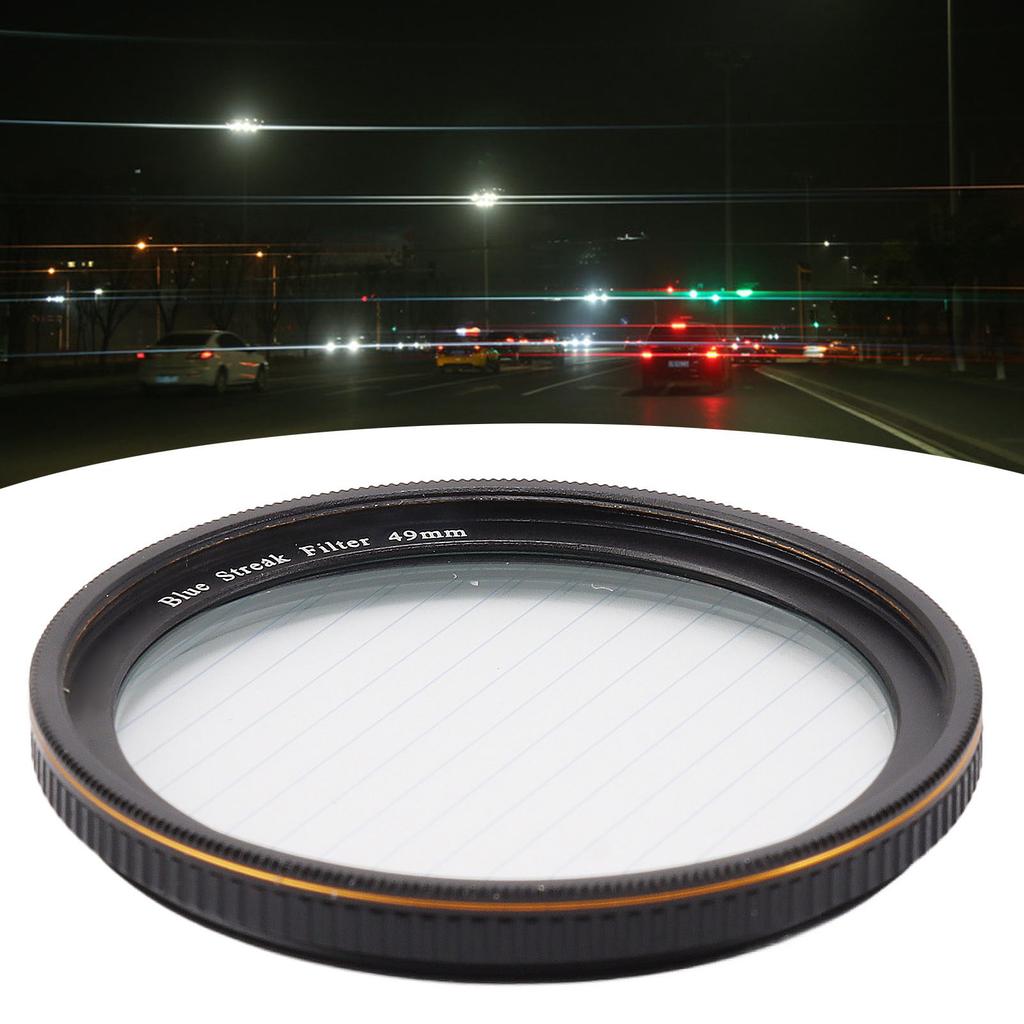 Blue Streak Special Effects Filter   Single Lens Camera Optical Glass Blue Streak Filter for Night Shooting