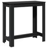 Bar Table Black 102x50x103.5 cm Engineered Wood