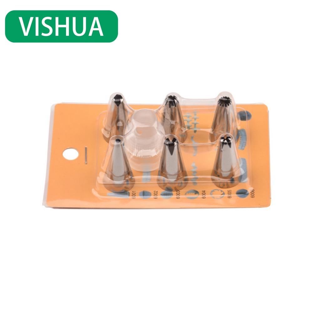 Pastry Bag with Stainless Steel Tips for Cream