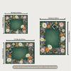 2D Vintage Flower Frame Backdrop Watercolor Blooms & Butterflies Photography Background Cloth