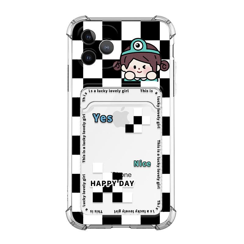 

Чехол-держатель для карточек Zhitai iPhone 16, совместим с Apple 15, 14, 6, 7, 8 Plus iPhone 16