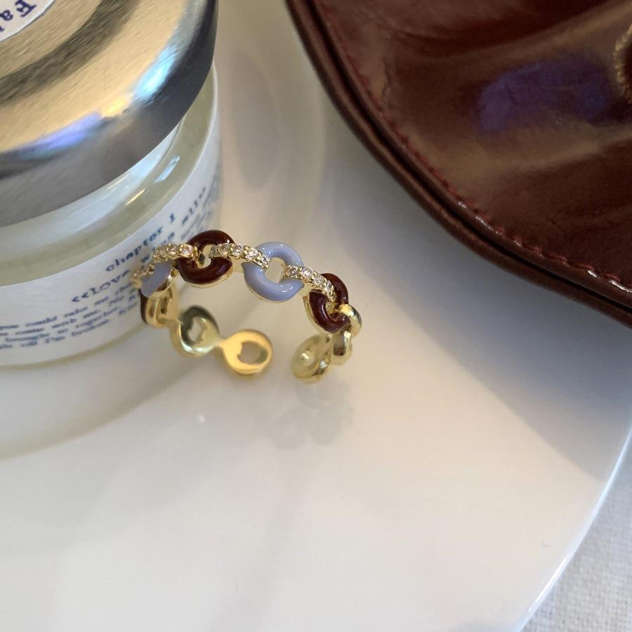 Purple Enamel Butterfly Ring - Luxurious and Vibrant, Versatile, Non-Fading Design for Women