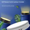 Rechargeable Remote-Control Rotating Display Stand with Colorful Lights for Live Streaming