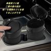 GZZYPZ Set of 2 Mini Car Trash with Cover Leakproof Waterproof Odor Resistant Portable Cup Holder Car Accessories
