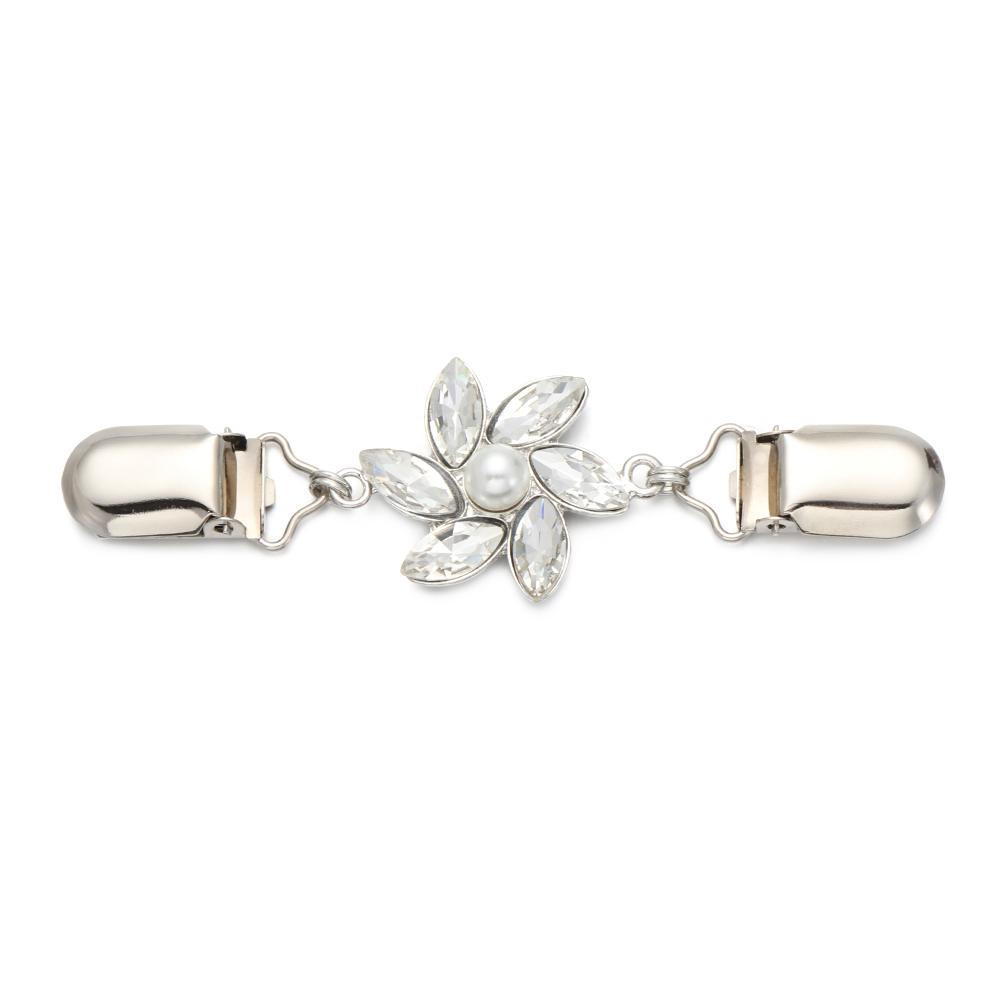 Vintage for Ladies Sweater Scarf Clasp Rhinestone Charm Women Shawl Clip Cardigan Duck Clip Blouse Collar Pin Brooches