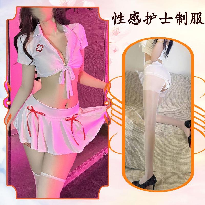 Sex Underwear Sexy Hot Small Breasts Gather Pure Desire Wind Super Spicy Nurse Uniform Suit Uniform Cos Suit