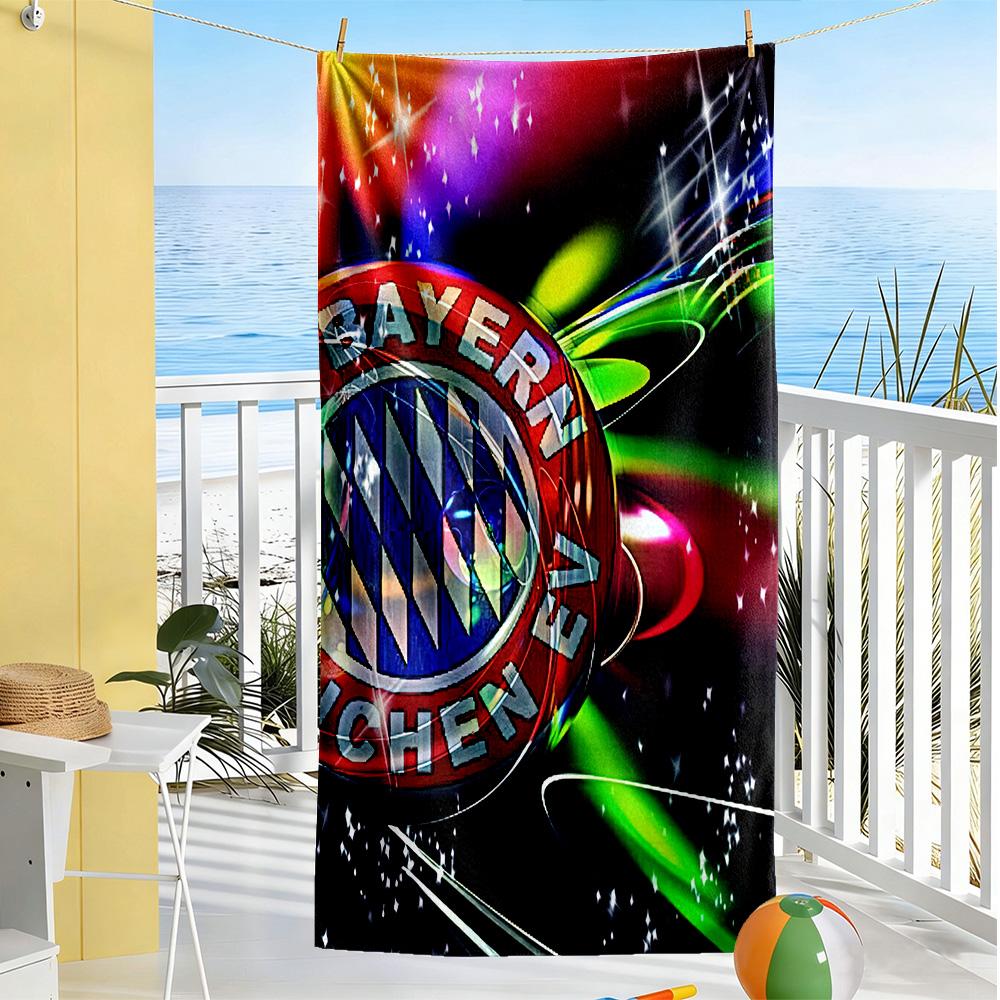 Bayern Munich Beach Towel Super Soft & Absorbent Comfortable Lightweight Portable for Swimming,Beach,Camping, Travel, Beach Accessories,Gym