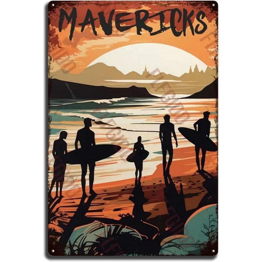 Parijs New York City Uitzicht Landschap Metalen Blikbord Posters Plaat Muurdecoratie voor Huis Bars Man Cave Cafe Clubs Retro Posters