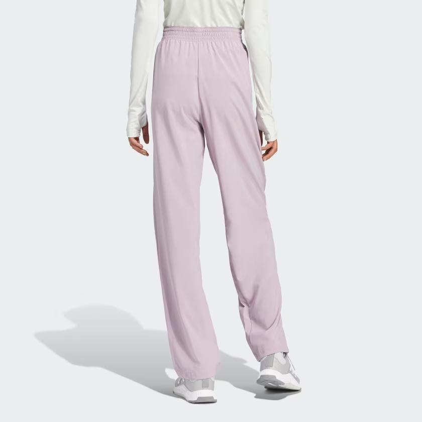 Adidas Training Pants Solid Color Logo Knit Sports Pants Women Pants Purple IT9172