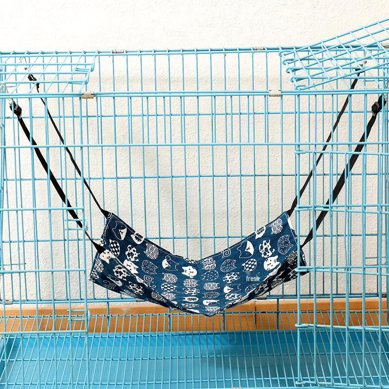 Adjustable Fleece Cat Hammock Bed for Hammies & Chinchillas - Thickened Hanging Pet Cage Hammock