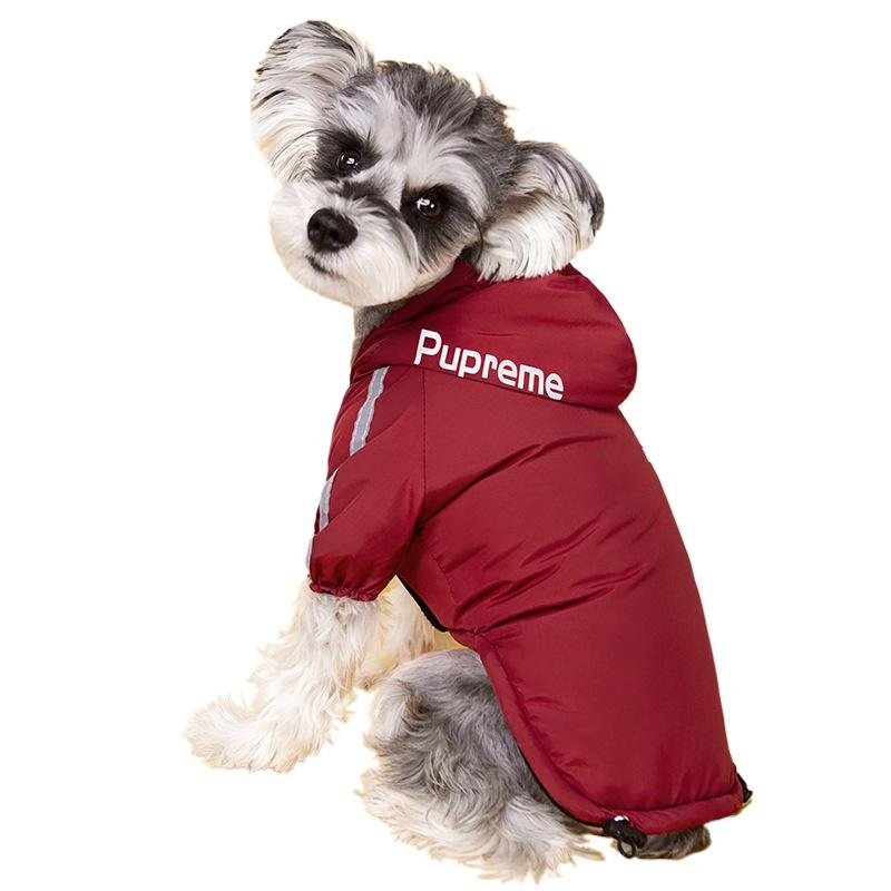 

Водонепроницаемая одежда для собак, светоотражающее пальто для маленьких и средних собак, зимние теплые флисовые куртки для собак, дождевик для щенков, одежда для чихуахуа S красный