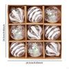 9 Pieces Christmas Ball Ornaments Decorative Baubles Charm Pendants Shatterproof Xmas Tree