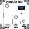 48Pcs Table Number Holders Black Table Card Stand Metal Name Note Picture Number Card Holder Standing Table Sign Holder For Home