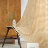 Japanese Style Linen Cotton Semi Blackout Curtains Short Curtain For Living Room Bedroom Kitchen Door Partition