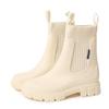 Women's Mid-Calf Chelsea Rain Boots - Waterproof, Non-Slip, Fashionable Rubber Shoes