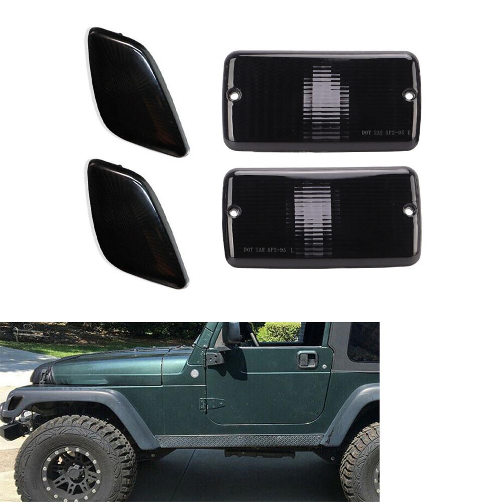 Front Fender Side Marker Light Turn Signal Light For Jeep Wrangler TJ 1997-2006