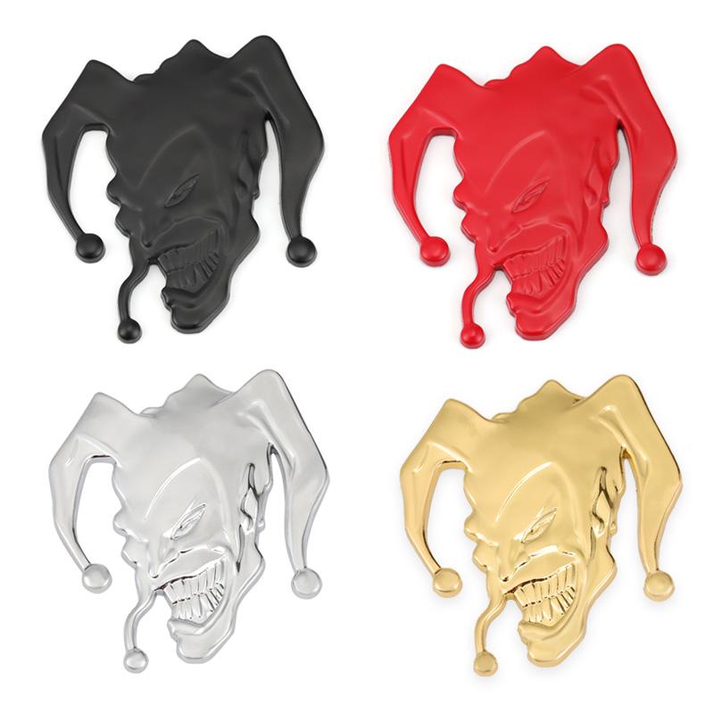 1 Stück 3D Metall The Joker Clown Autoaufkleber Emblem Abzeichen Aufkleber