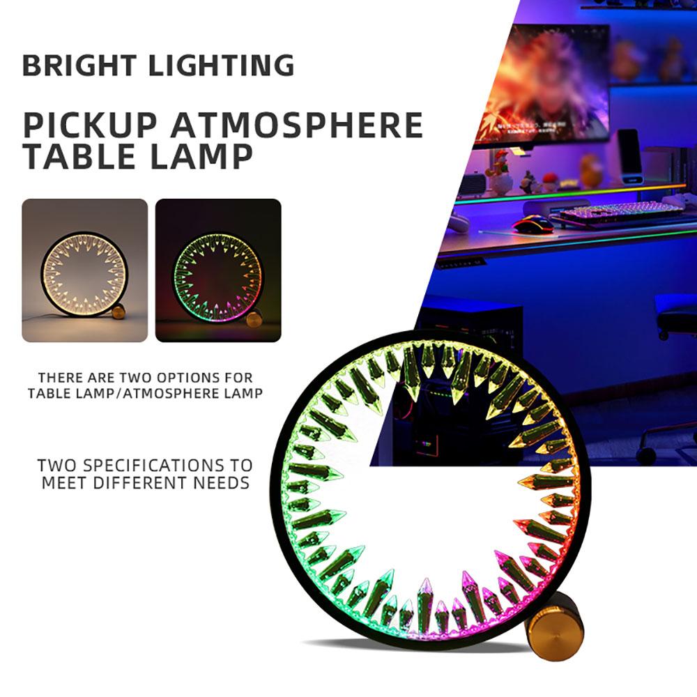 New Desktop Decorative Lamp RGB Atmosphere Lamp LED Night Light Pickup Lamp for Gaming Room Hotel Cafe Decoration Holiday Gifts