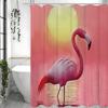 Sunset Sunrise Flamingo Shower Curtain, Bathroom Decorative Shower Curtain, Waterproof Shower Curtain With Hooks