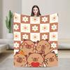 Capybara Blanket Quality Super Soft  Throw Blanket Winter Travel Couch Chair Sofa Bed Funny Bedspread