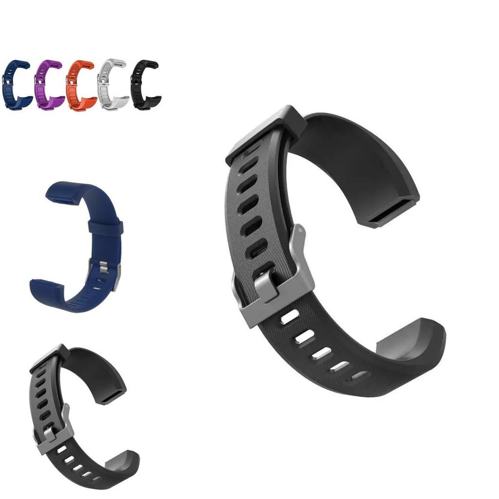 115plus Sportovní řemínek z TPU a silikonu s barevnou kovovou přezkou Univerzální pasování Různé barvy