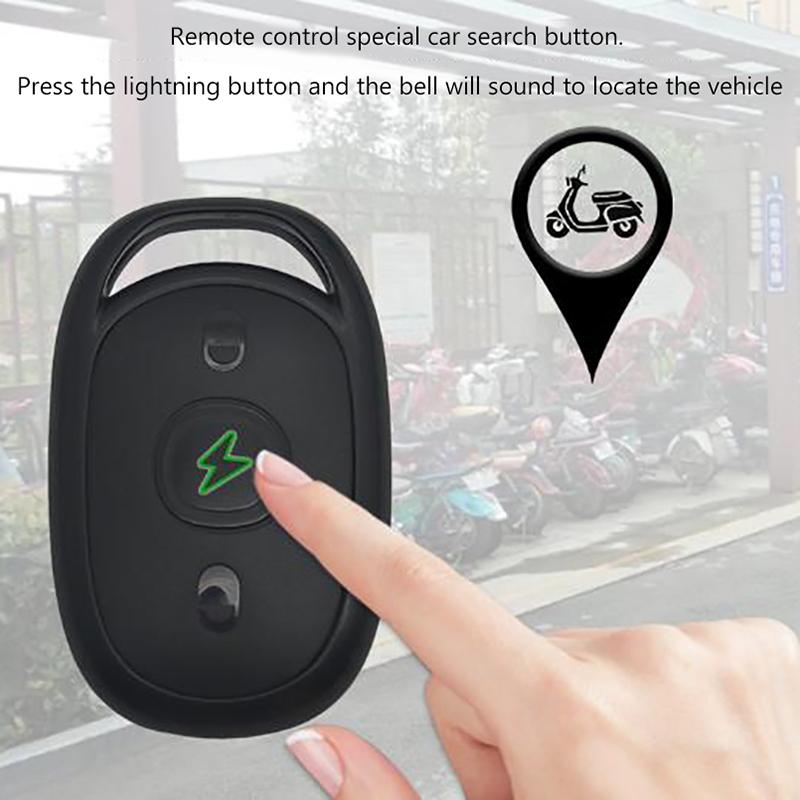48-72V Anti-Theft E-Bike Alarm Scooter Security Dual Remote Control Detector Alarm Anti Lost Remote Control Detector Alarm