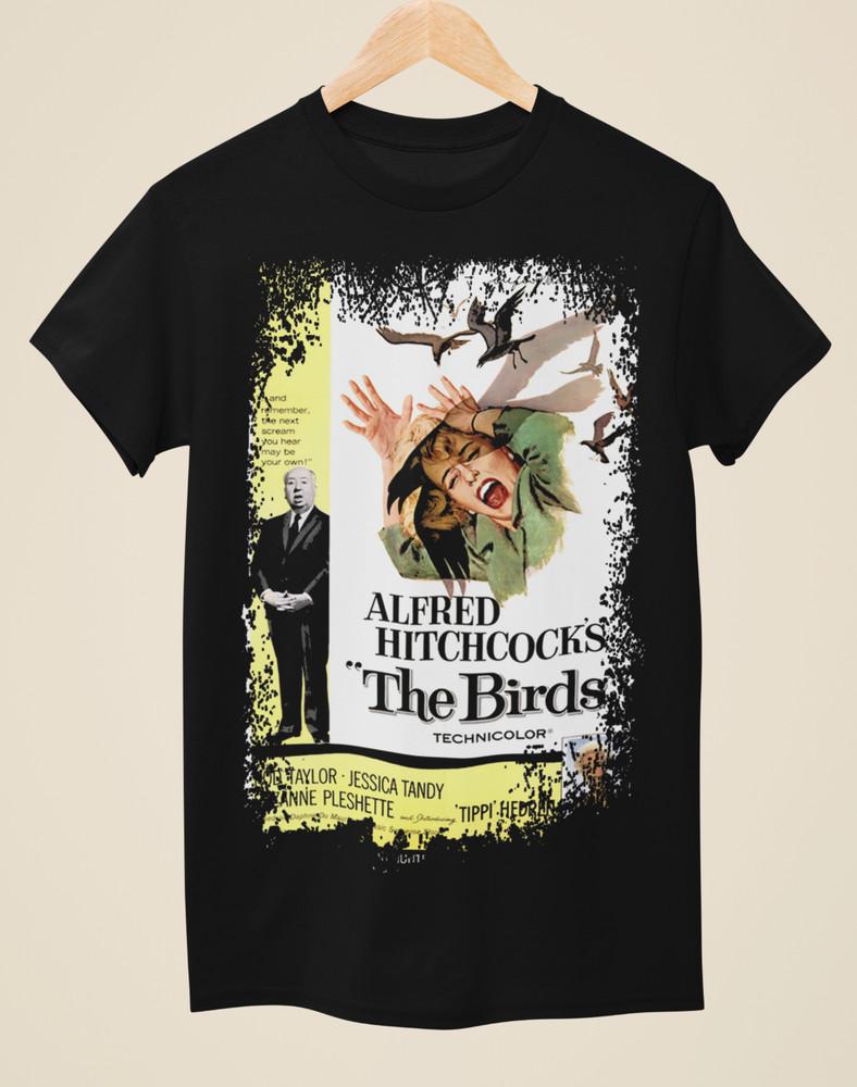 

The Birds - Movie Poster Inspired Unisex Black T-Shirt Unisex T-Shirt XXL