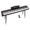 Digital Piano 88 Keys Semi Weighted Full Size Keyboard Stand Black, for Beginners, 600 Tones, 600 Rhythms, Electric Piano, with Sustain Pedal,