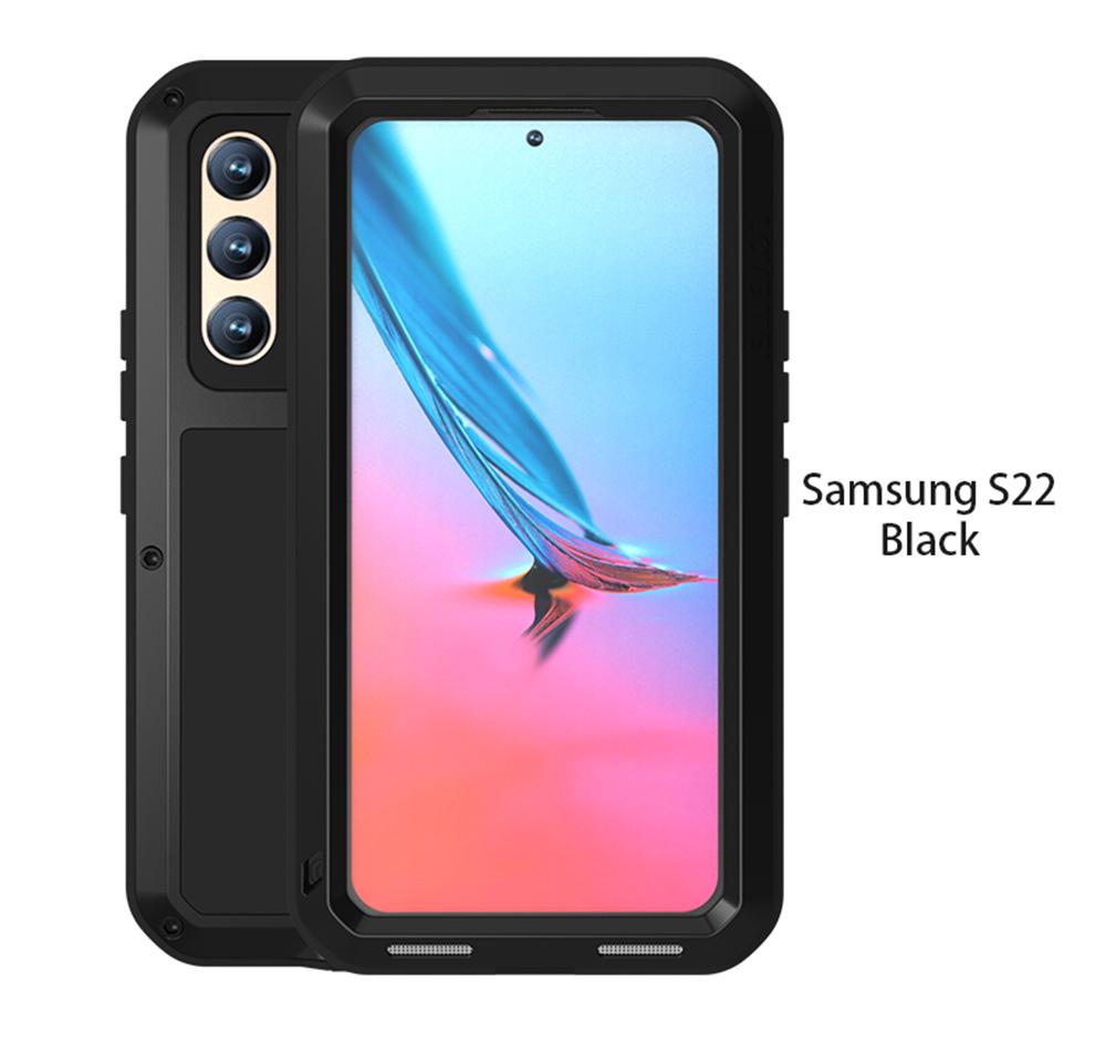 

Металлическая броня, сверхпрочный защитный чехол для Samsung Galaxy S22 Plus 5G, чехол со встроенной защитой экрана, противоударный чехол для телефона For Samsung S22