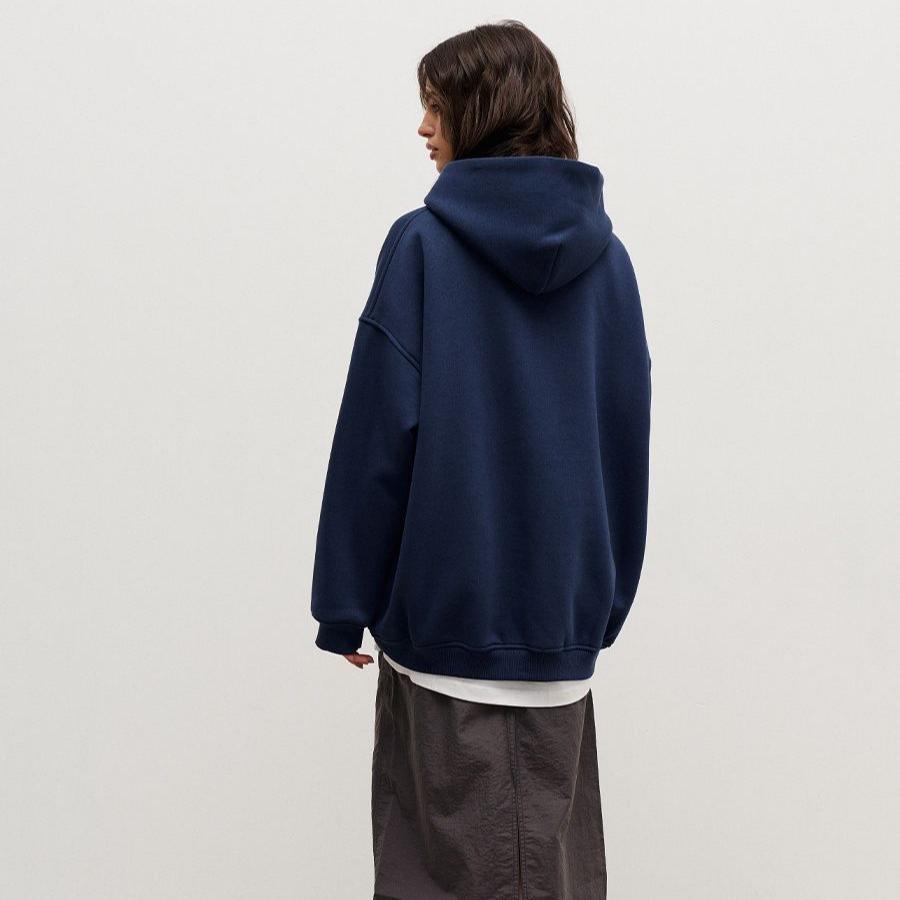 GMXIA Damska bluza z kapturem jesień i zima Street Shaker Loose Pocket Hooded Sweatshirt