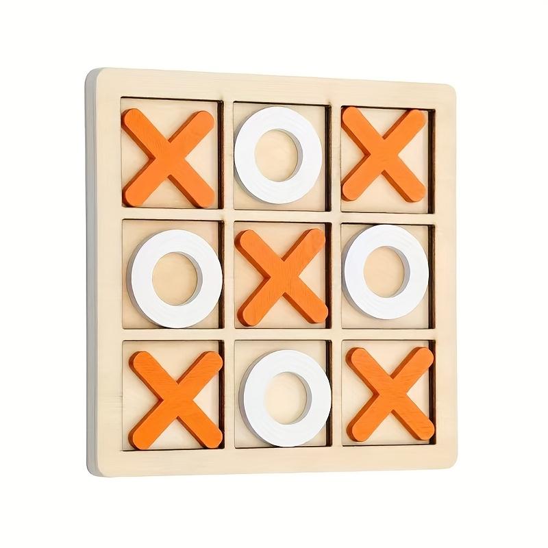 Tris Classico in Legno - Gioco da Tavolo Tradizionale per la Famiglia, Regalo Perfetto per Natale e Halloween