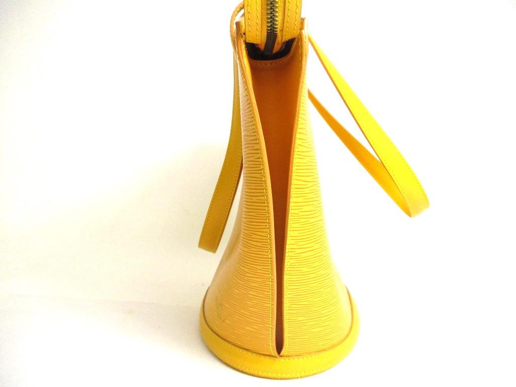 Authentische LOUIS VUITTON Epi Leder Gelbe Tragetasche Shopper Tasche Saint Jacques Groß #a412 Überholt