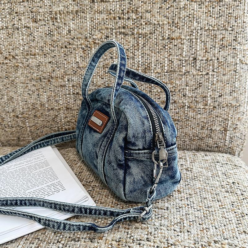 Handbag Women's Denim Vintage Shoulder Small Square Bag